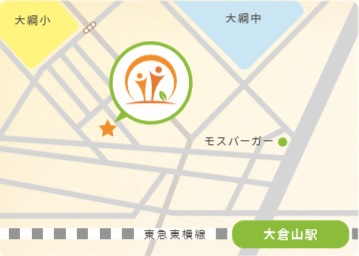 map of Otolaryngology clinic in Yokohama-Kōhoku-ku